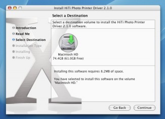 Apple Mac Driver for  HiTi Photo Printers Installation steps